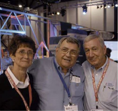 Charlie with Mary Emonds and Don Thiel, owner of Carpenter Contractors of America, at BCMC in 200
