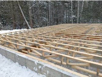 Floor trusses for a new home