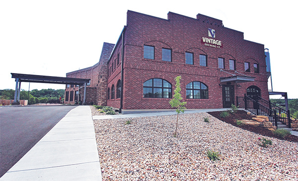 Exterior of the Vintage Brewing Building in Sauk City
