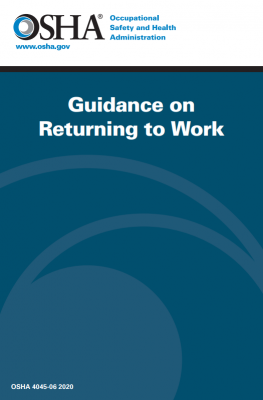 OSHA guidance to returning to work