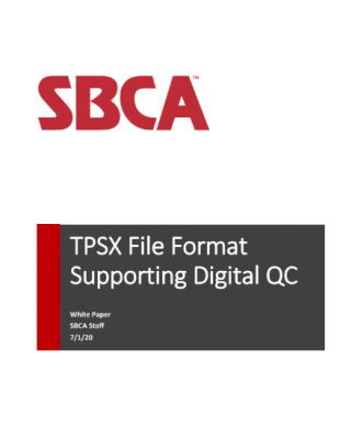 TPSX file format supporting digital QC document