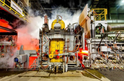 A Big River Steel caster, part of the advanced equipment U.S. Steel is gaining ownership of as it completes its acquisition of Big River.