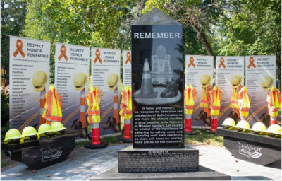 In remembrance memorial for the Missouri Department of Transportation