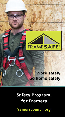 Work safety, go home safely Frame Safe safety program for framers