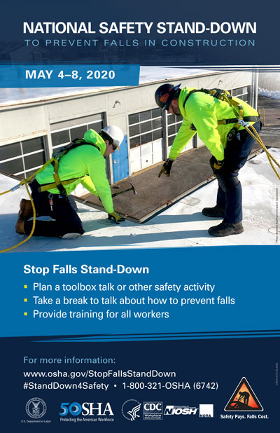 2020 OSHA Stand-Down Poster