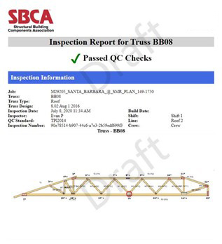 Inspection report for digital qc