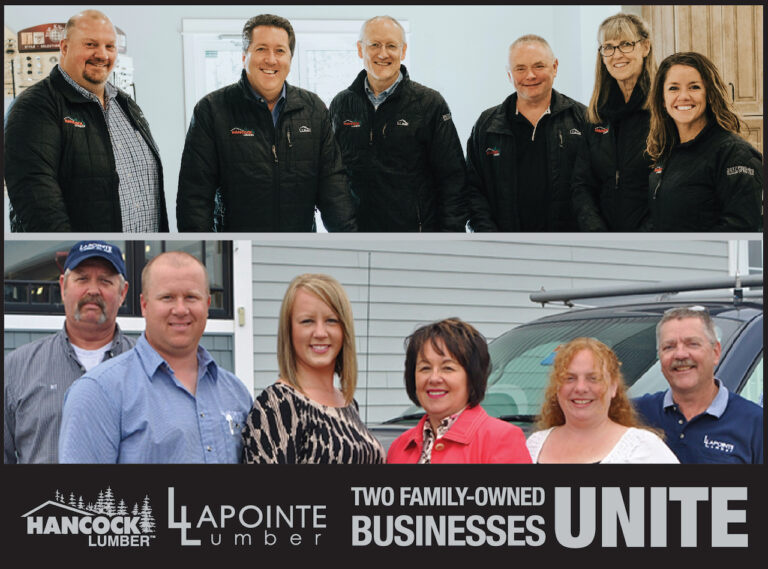 Employees from Hancock lumber and LaPointe lumber